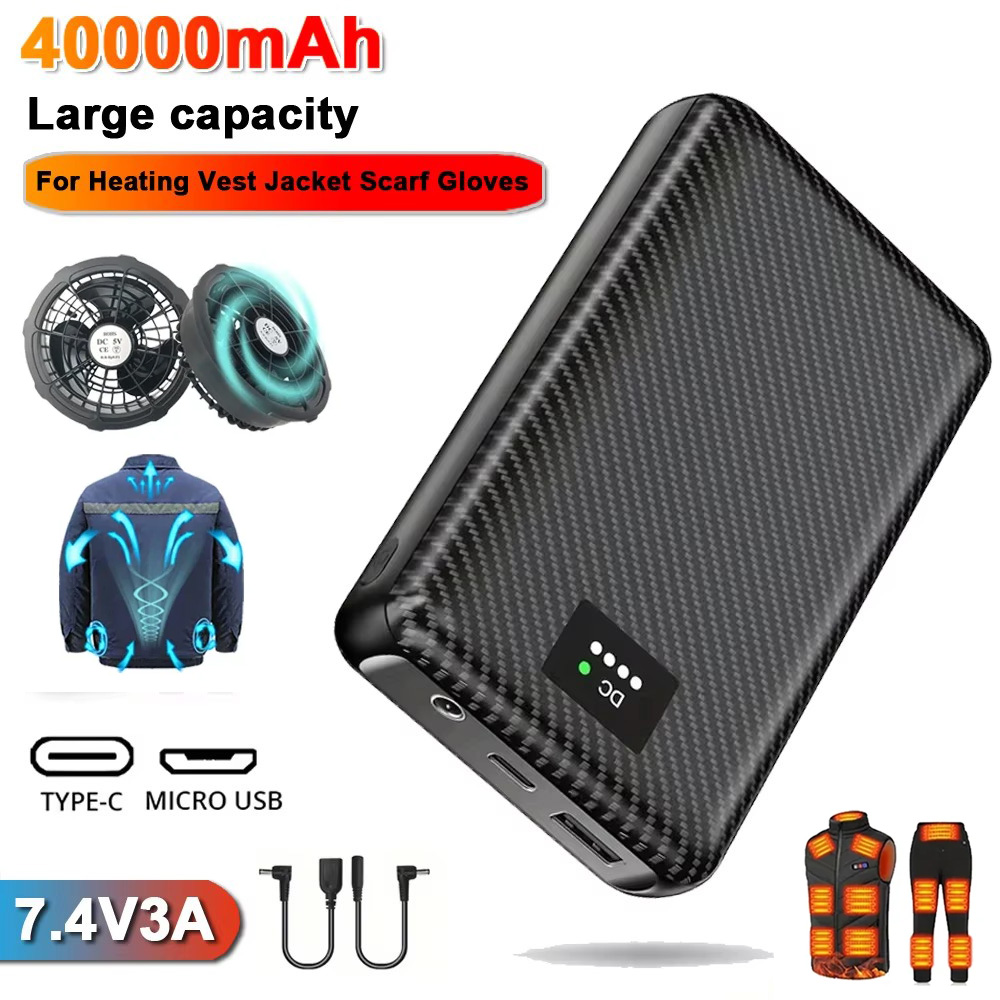 Heated Vest Battery - Ranwomen 30000/40000mAh Güç Bankası Isıtmalı Yelek