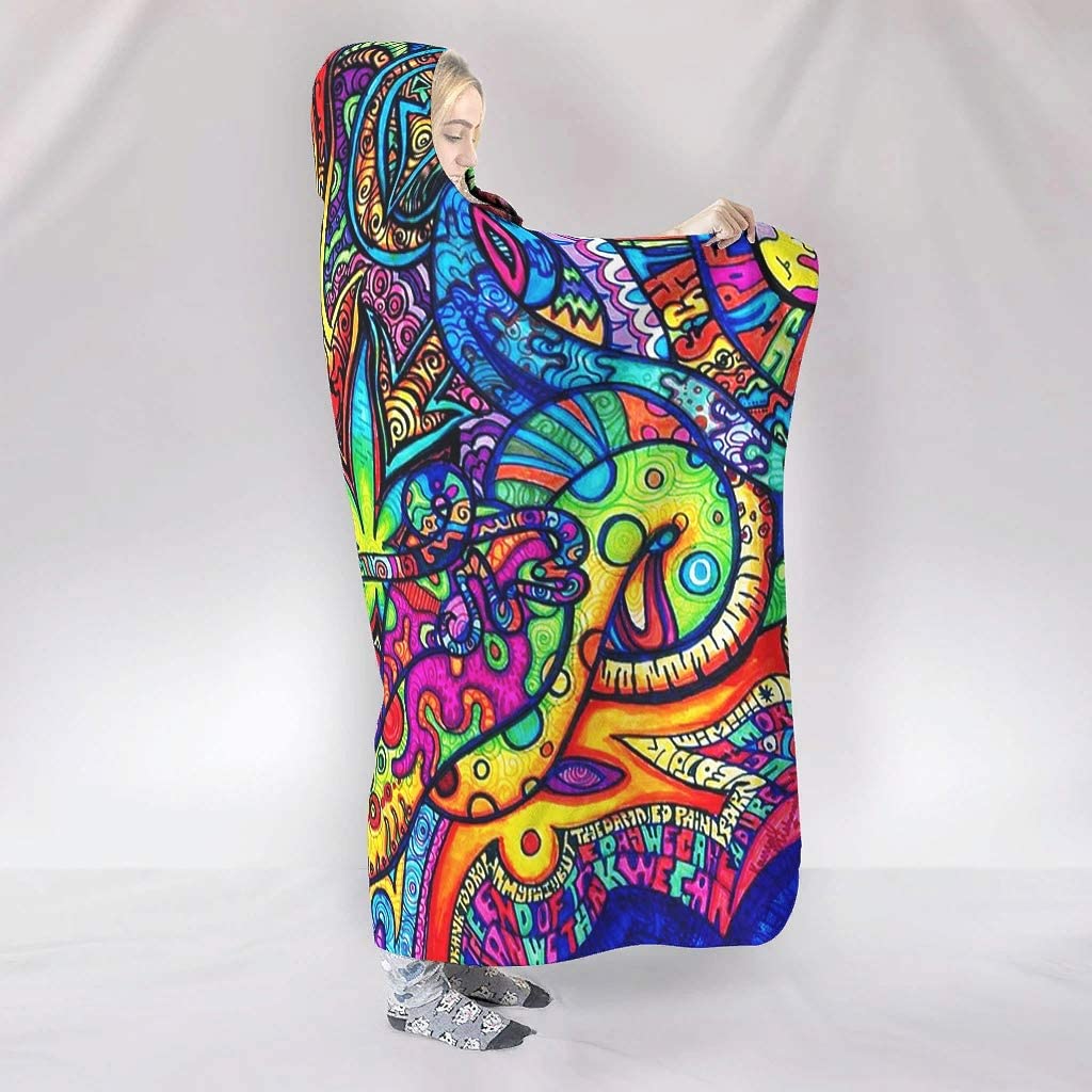 Soyut Parlak Trippy Gökkuşağı  - Sherpa Hoodie Fleece incelemesi ve fiyatı