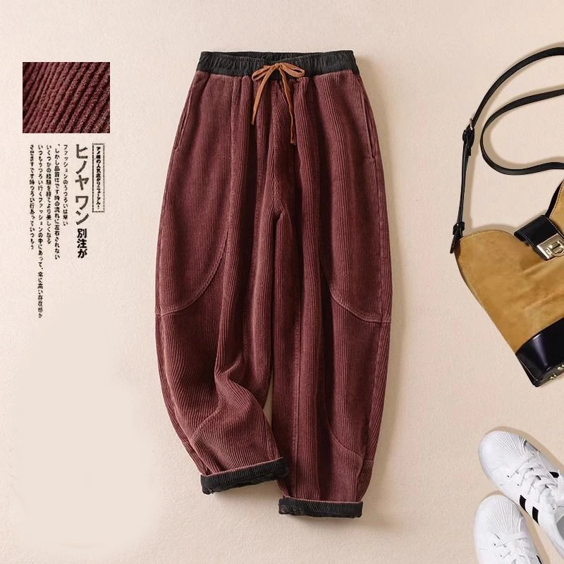 Kadife harem pantolonu kadın s - Corduroy Pant Warm incelemesi ve fiyatı